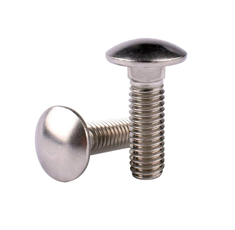 VAMUOEFL 1/2-13 x 1-1/2" Carriage Bolts Screws, 18-8 Stainless Steel 304, Round Head, Square Neck, UNC Fully Machine Coarse Threaded,5Pcs - Image 4